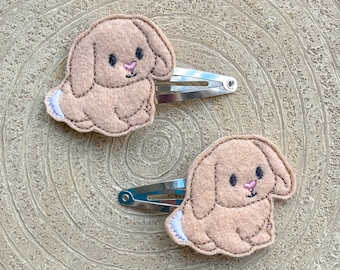Pinzas para el pelo con forma de conejito dulce