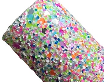 Electric Slide Chunky Glitter | A4 Size | Chunky Glitter Sheet | Premium Chunky Glitter | Hair Bow Fabric | Earring Fabric