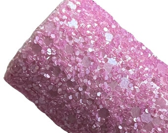 Flirt Chunky Glitter | A4 Size | Chunky Glitter Sheet | Premium Chunky Glitter | Hair Bow Fabric | Matte Glitter