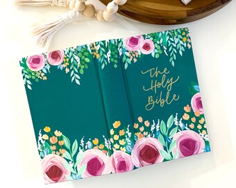 Hand Painted | Lovely Florals Theme | CSB Reader’s Bible