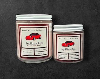 LET MIATA HERE | Red Miata | McIntosh Apple | Homemade Soy Wax Car Candle