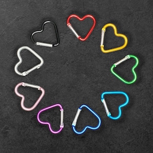 HEART CARABINER | Heart Shaped Keyring | Keychain Accessory