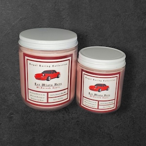 LET MIATA HERE | Red Miata | McIntosh Apple | Homemade Soy Car Candle 4oz & 8oz