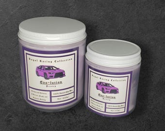 EVO-LUTION | Purple Evo | Peony | Homemade Soy Car Candle 4oz & 8oz
