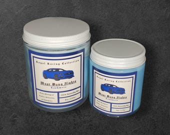 MUST BANG NIGHTS | Blue Mustang | Cashmere | Homemade Soy Car Candle 4oz & 8oz
