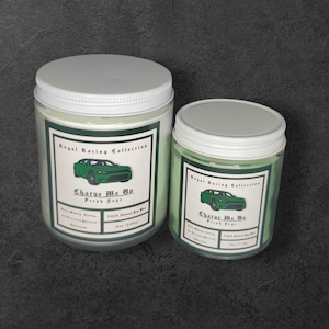 CHARGE ME UP | Green Charger | Fresh Sage | Homemade Soy Car Candle 4oz & 8oz