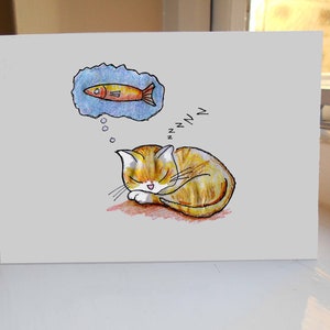 Cat Birthday Card, Funny Greetings Card UK, Cute Card, Happy Bird Card, Cat Card For Animal Lovers, Greeting Card For Him/Her