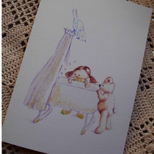 Carte de naissance, Cadeau de naissance, Art pour chambre de bébé, Impression personnalisée, Impression numérique, Carte vierge, Carte personnalisée, Nouveau-né