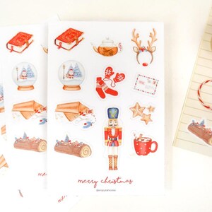 Merry Christmas autocollants | Stickers noël, Stickers Agenda, Stickers Bullet Journal, Stickers Scrapbooking