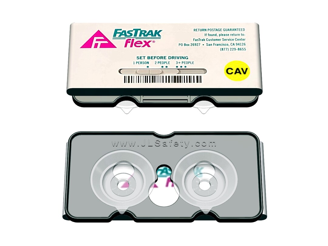 Universal Fastrak Toll Tag Holder. Black, Fits All Models Like Fastrak