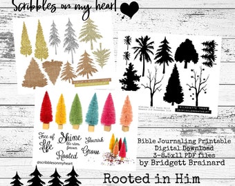 Rooted in Him Bible Journaling Printable