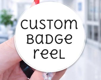 Custom Image Badge Reel | Upload Your Own Image Badge Reel | Personalized Badge Holder | Custom Nurse Badge Reel Topper