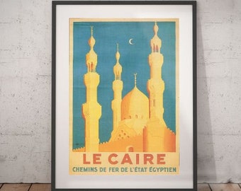 24x36 1930s /"Egypt For Romance/" Vintage Style Classic Travel Poster