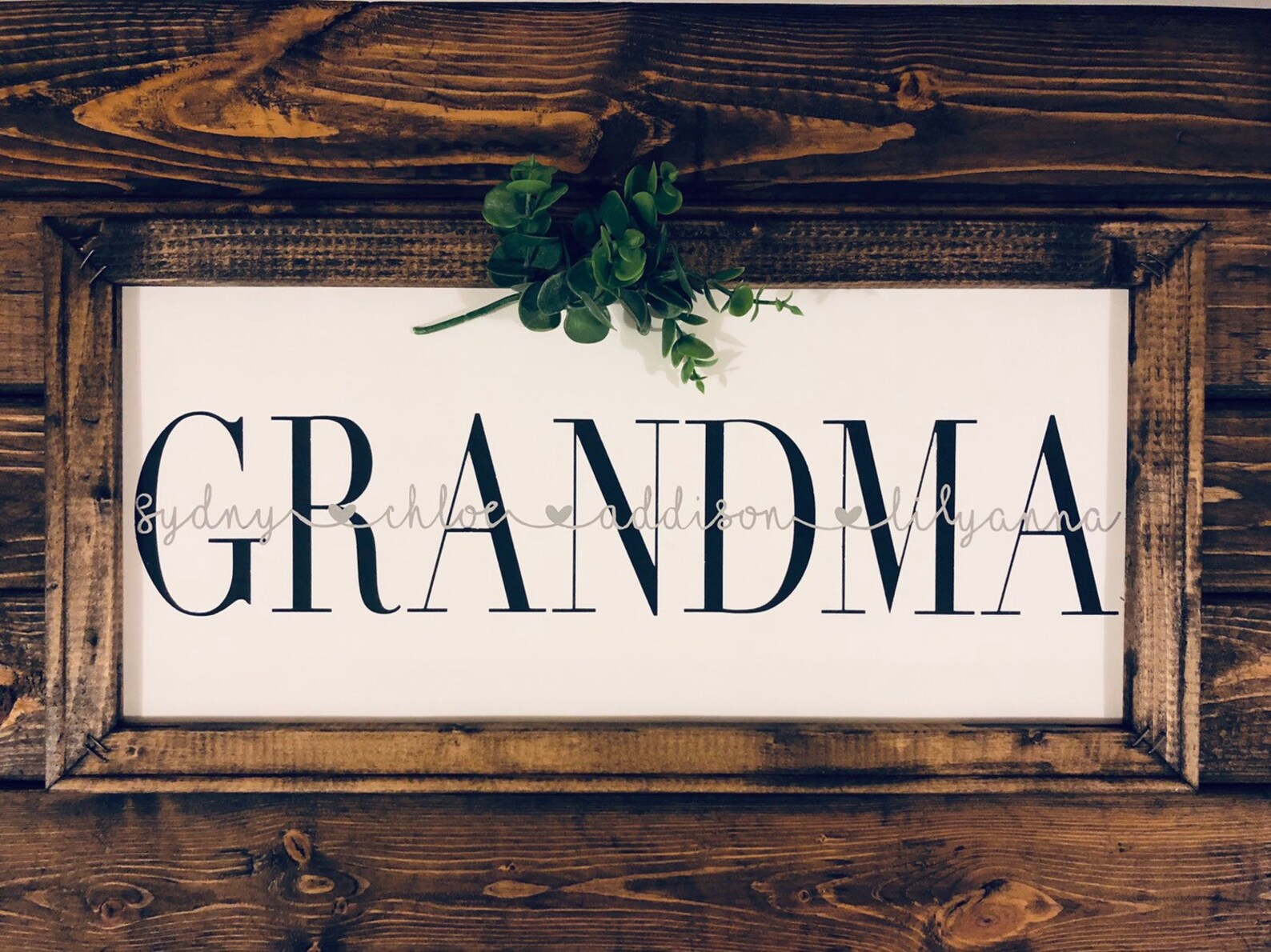 Grandma Personlized Sign Etsy