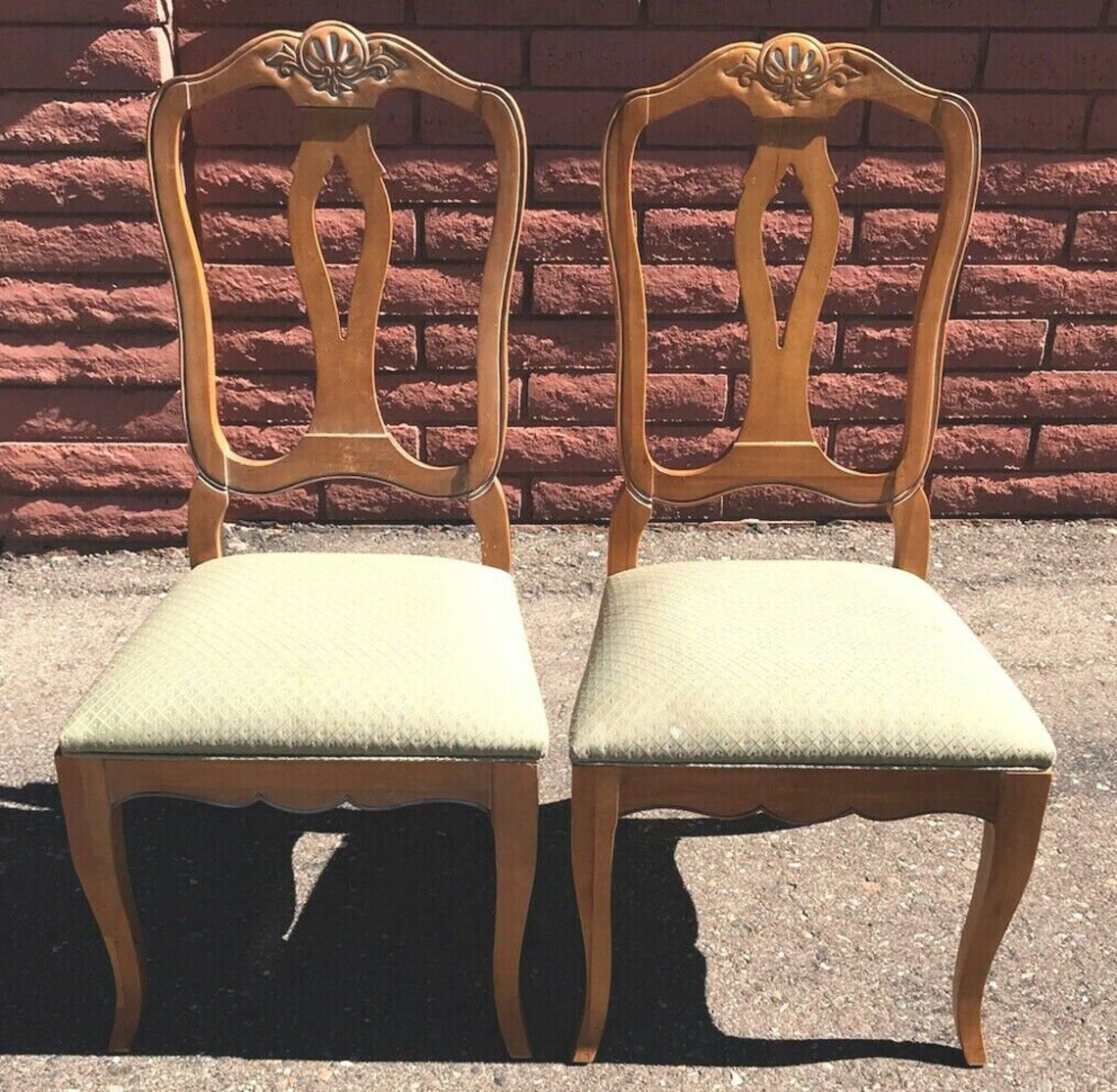 Ethan Allen Country French Chairs 2 Splatback Side 26 6202 246 Provence