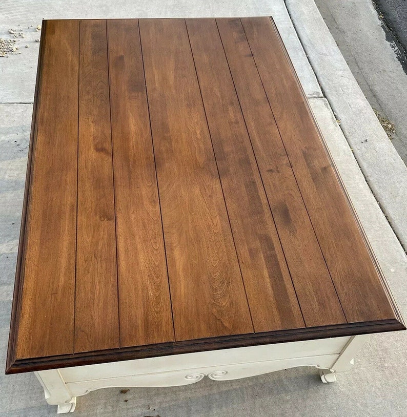 Ethan Allen Country French Coffee Table 4 Drawer 26 8200 616 Etsy