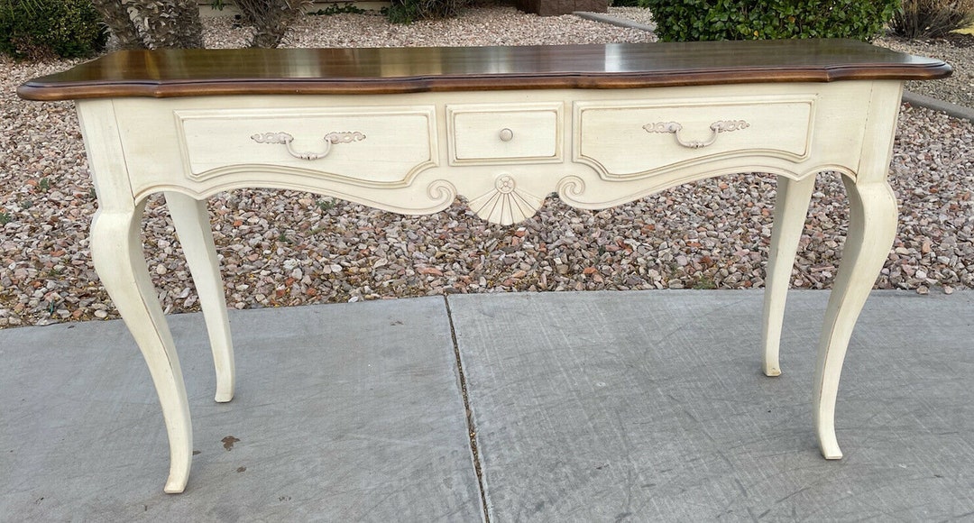 Ethan Allen Country French Sofa Table Console 26 9201 616 - Etsy