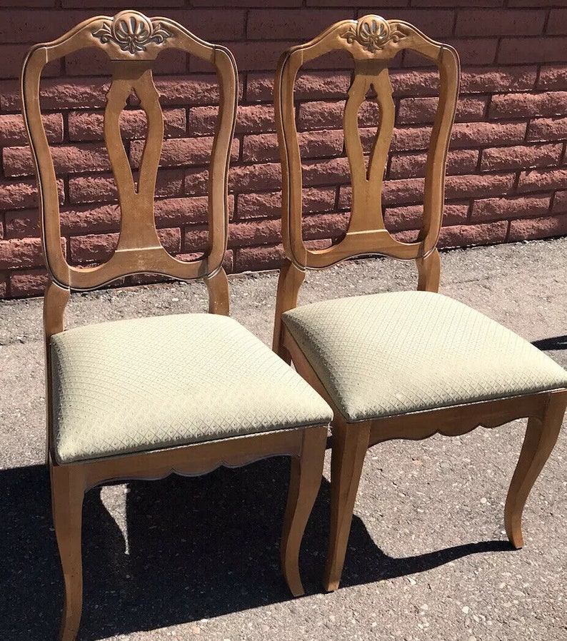 Ethan Allen Country French Chairs 2 Splatback Side 26 6202 246 Provence