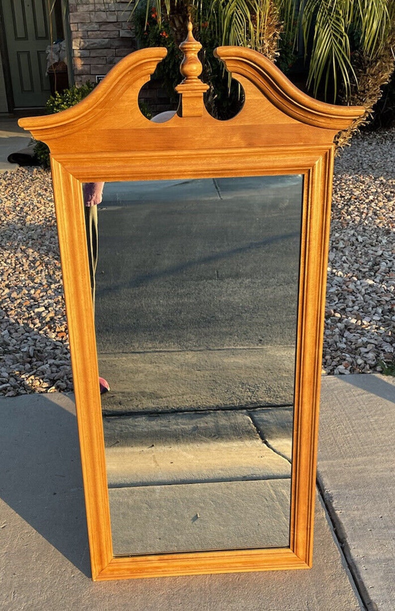 Ethan Allen Mirror Heirloom Collection 51 1/2 Tall With Hanger 10 9049