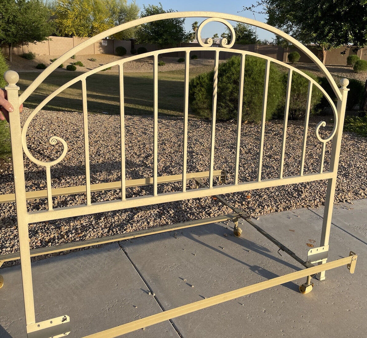 Ethan Allen Bed Full Iron Hoop Headboard Frame 13 5663 142 - Etsy