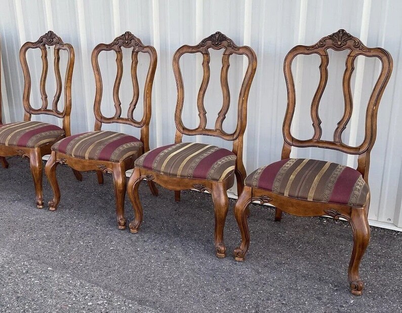 Ethan Allen Tuscany Chairs 4 Splat Back Splatback Dining Room Seating