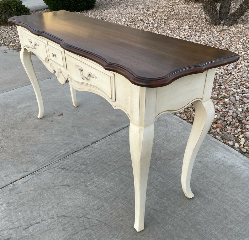 Ethan Allen Country French Sofa Table Console 26 9201 616 Etsy