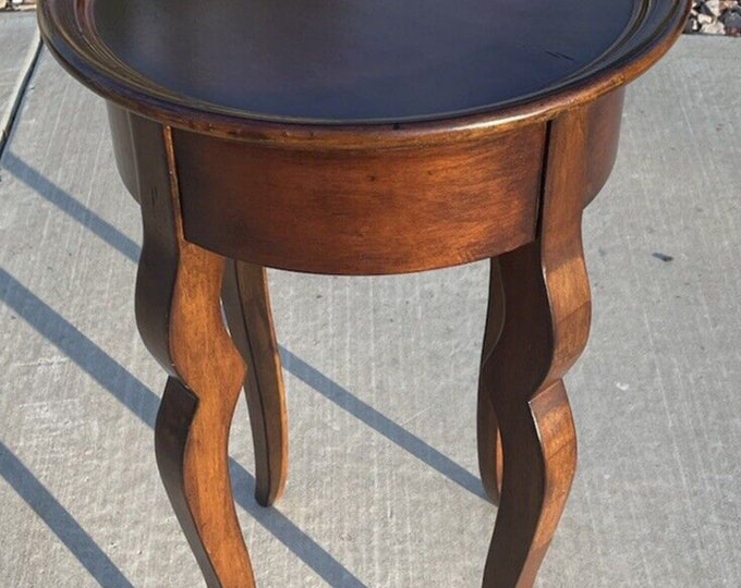 Ethan Allen Country French Round Accent Table 15 1/2 Etsy