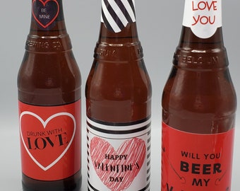 Valentine Beer Label - Etsy