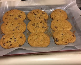 One Dozen Chocolate Chip Cookies