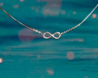 The Summer I Turned Pretty Inspired Infinity Necklace, Minimalist Silver Necklace