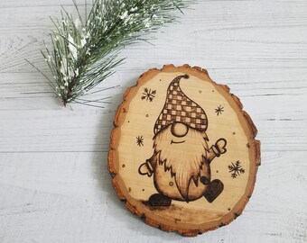 Knome Magnet Wood burned Hand painted Magnet
