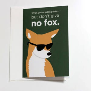 Carte d’anniversaire Fox