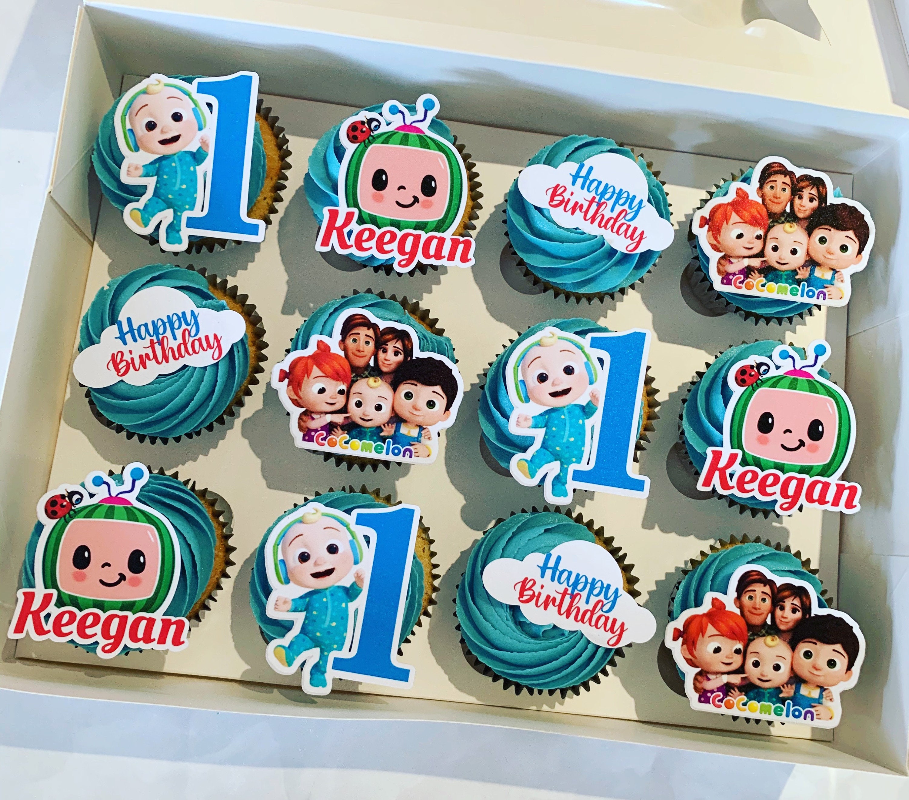 Coco Melon Personalised Cupcake Toppers X 12 - Etsy