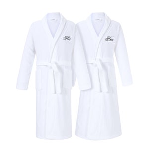 His and Hers Bathrobes | Romantic His and Hers Gifts | Perfect for Anniversary Gifts Wedding Gifts and Couple Gifts