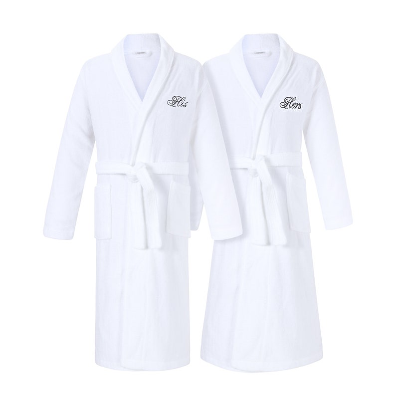 His and Hers Bathrobes Romantic His and Hers Gifts Perfect for