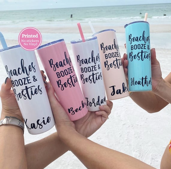 Beach Tumblers, Girls Weekend Tumblers, Personalized Tumblers, Bachelorette  Party, Dishwasher Safe Tumblers, Coffee Tumbler