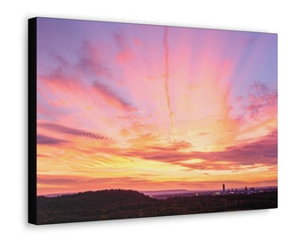 18"x 12" Canvas gallery wrap Albany NY, Skyline photography by Joyce Ann Pupello