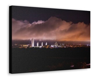 Albany NY Nightime Photography by Joyce Ann Pupello, Canvas Gallery Wraps