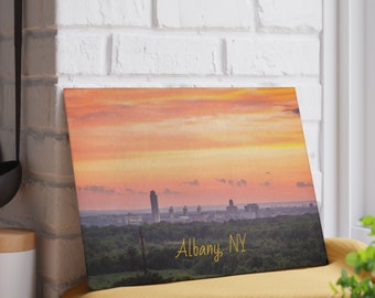 Albany, NY Glass Cutting Board