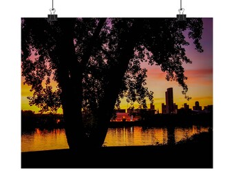 Albany NY Skyline Poster: Matte Fine Art Print, Travel Photography (14x11)