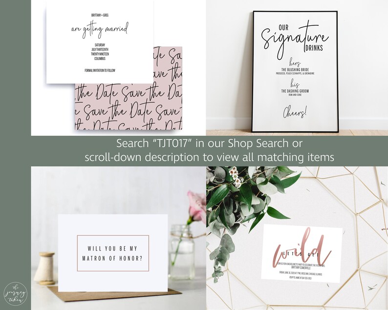 Bachelorette Party Invite Faux Rose Gold Invitation Template Etsy