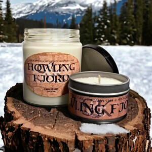 Howling Fjord Scented Candle | World of Warcraft | 100% Soy | Gamer Gifts | Party Favors | Vegan | Cruelty-Free | WoW | Gaming