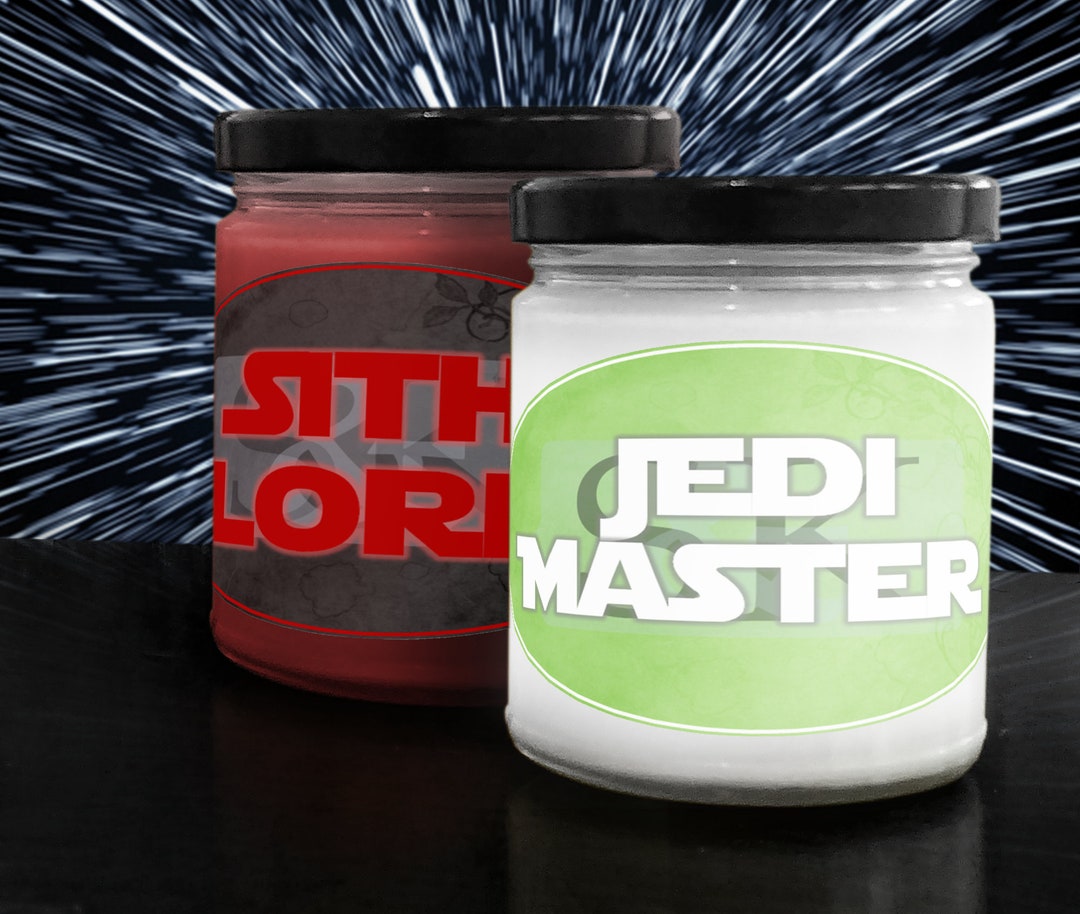 Jedi Master and Sith Lord Scented Candles Star Wars Candles Etsy