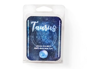 Taurus Custom Scented Wax Melts | 100% Soy | Vegan | Zodiac | Candles | Art Prints | Occult | Astrology | Handmade