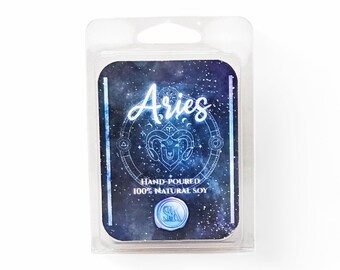 Aries Custom Scented Wax Melts | 100% Soy | Vegan | Zodiac | Candles | Art Prints | Occult | Astrology | Handmade