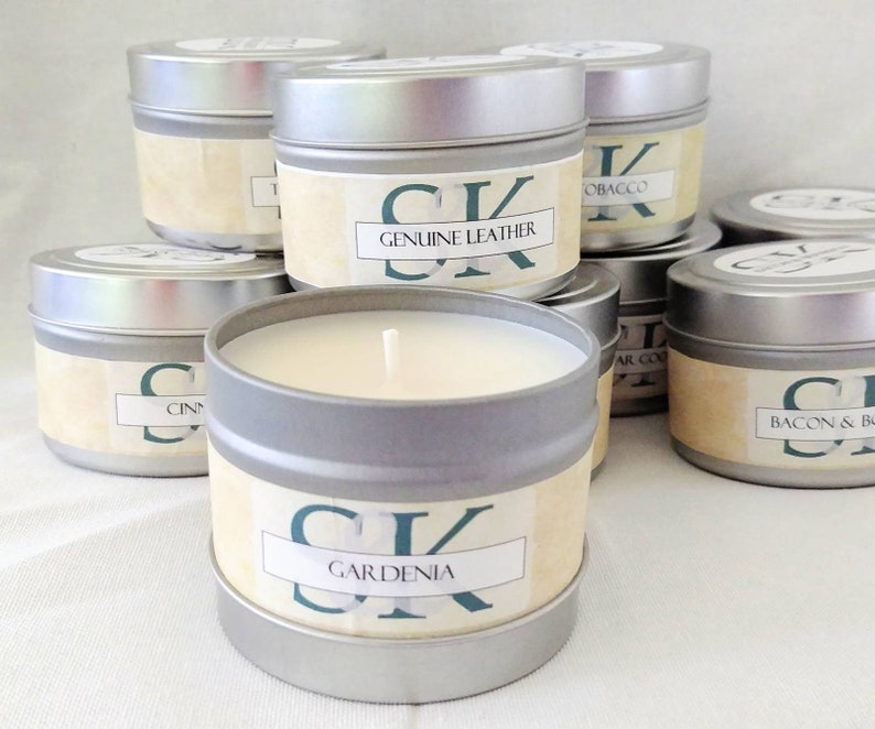 4 oz Soy Candles in Tins Wholesale Scented Candles Etsy