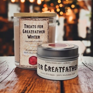 Treats for Greatfather Winter Scented Candle | World of Warcraft - Feast of Winter Veil | 100% Soy | Gamer Gifts | Party Favors | WoW