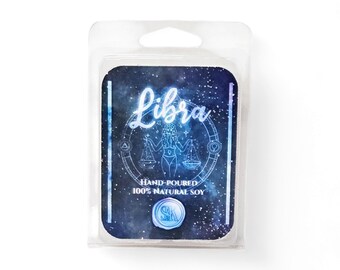 Libra Custom Scented Wax Melts | 100% Soy | Vegan | Zodiac | Candles | Art Prints | Occult | Astrology | Handmade