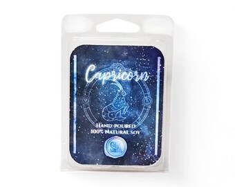 Capricorn Custom Scented Wax Melts | 100% Soy | Vegan | Zodiac | Candles | Art Prints | Occult | Astrology | Handmade