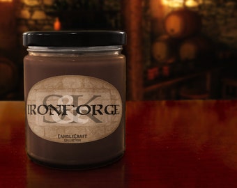 Ironforge Scented Candle | World of Warcraft | 100% Soy | Gamer Gifts | Party Favors | Vegan | Cruelty-Free | WoW | Gaming